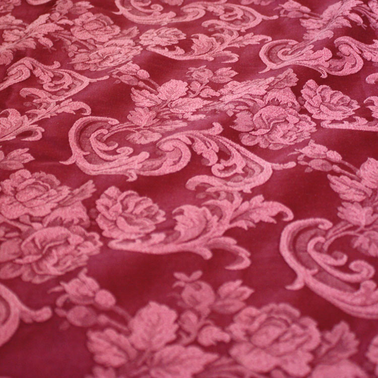 Wine Rose Damask Cloth Connection
