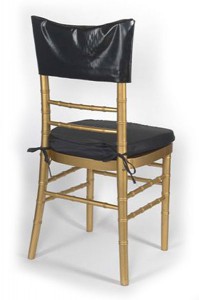 Black Vinyl Chair Cap