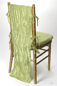Celadon Crinkle Taffeta Chair Back