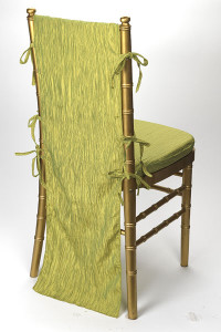 Pistachio Crinkle Taffeta Chair Back