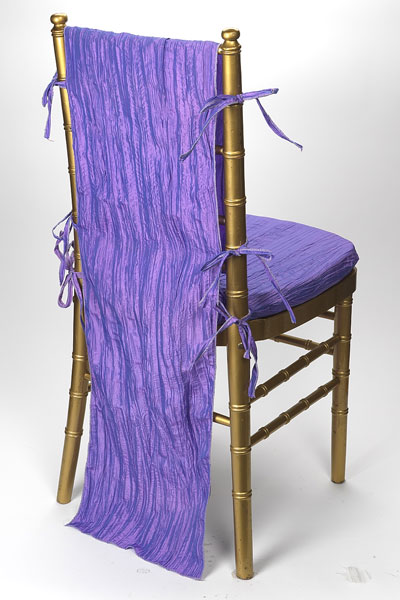 Wysteria Crinkle Taffeta Chair Back