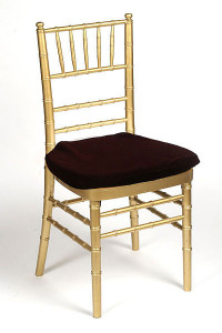 Brown Velvet Chair Pad Cover