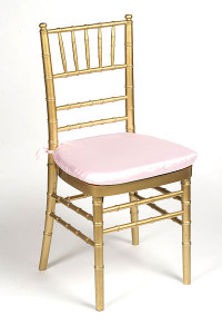 Light Pink Lamour Chair Pad Cover