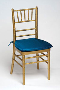 Peacock Iridescent Taffeta Chair Pad Cover
