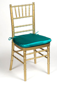 Teal Lamour Chair Pad Cover