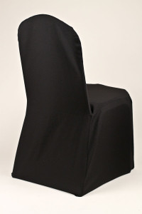 Black Polyester Chair Cover
