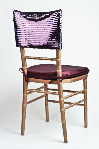 Purple Piano Sequin Chair Cap