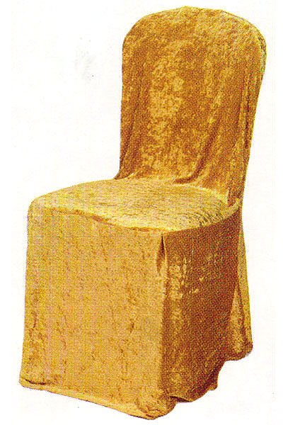 Mustard Velvet Chair Cover