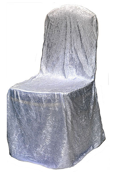 White Velvet Chair Cover