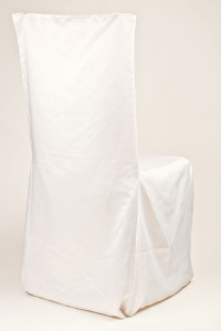 White Square Chair Cover