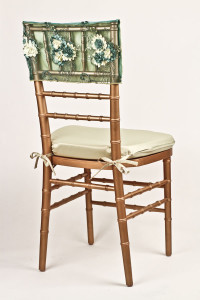 Citron Emerald Floral Bouquet Chair Cap
