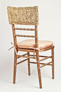 Gold Artistic Braided Chair Cap
