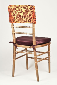 Orange & Brown Flock Chair Cap