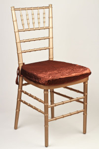 Copper Crushed Shimmer Chair Pad Cover