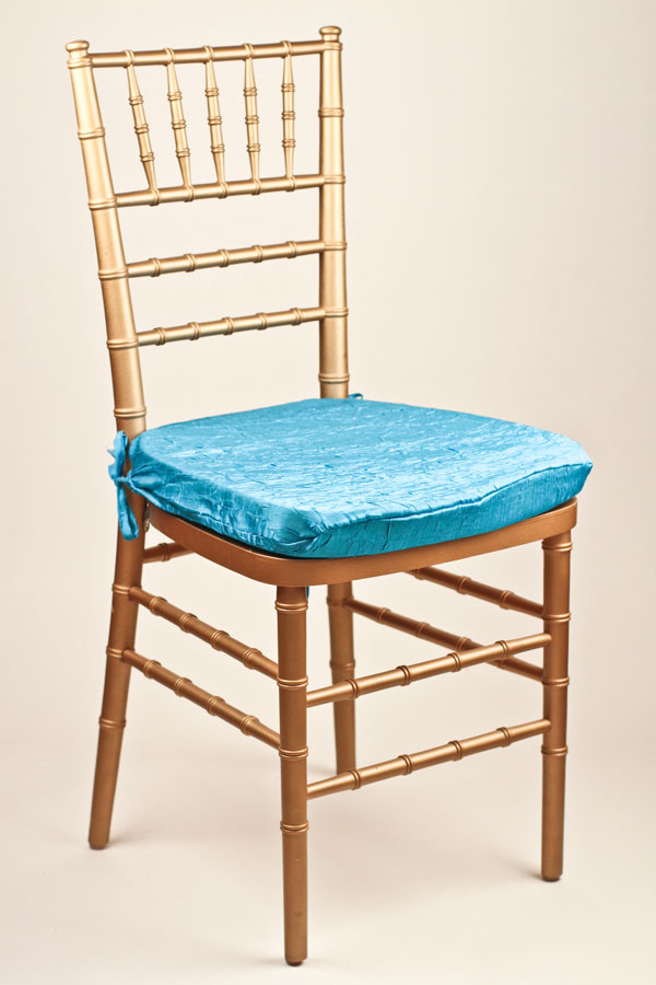 Ocean Crushed Shimmer Chair Pad Cover