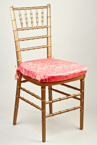 Pink Grapefruit Crushed Shimmer Chair Pad Cover