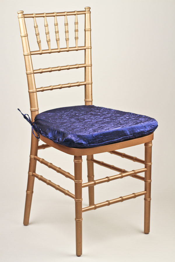 Royal Crushed Shimmer Chair Pad Cover