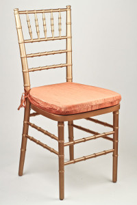 Pumpkin Crinkle Taffeta Chair Pad Cover