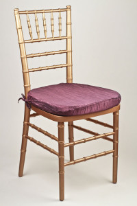 Raisin Crinkle Taffeta Chair Pad Cover