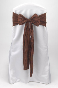 Cinnamon Crinkle Taffeta Tie