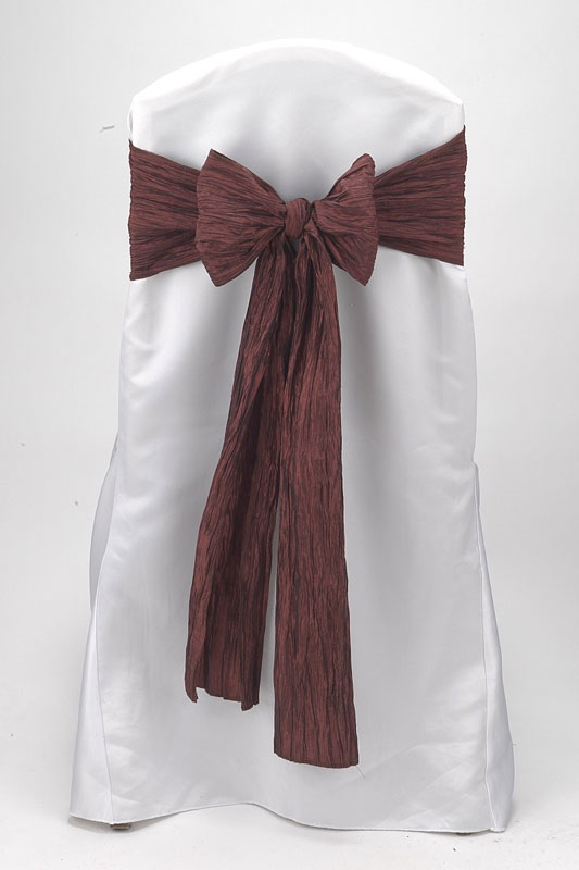 Raisin Crinkle Taffeta Tie