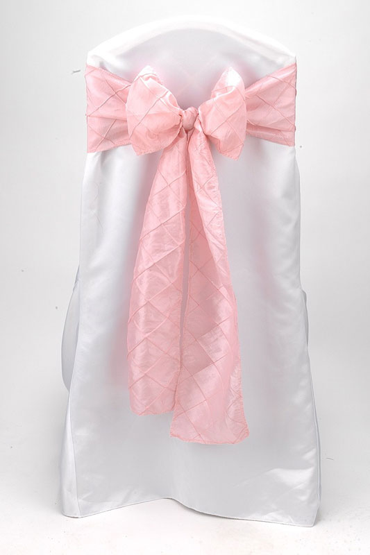 Pink Pintuck Tie