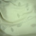 Celedon Leaf Applique Sheer - 90" x 90" Square