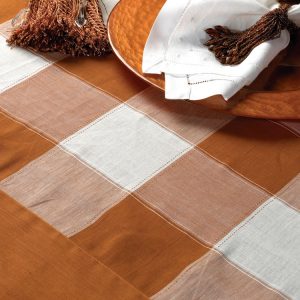 Copper Check Linen