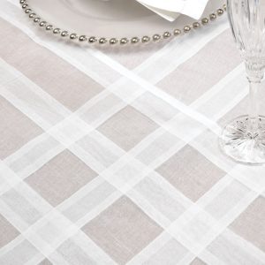 White Tuxedo Organdy
