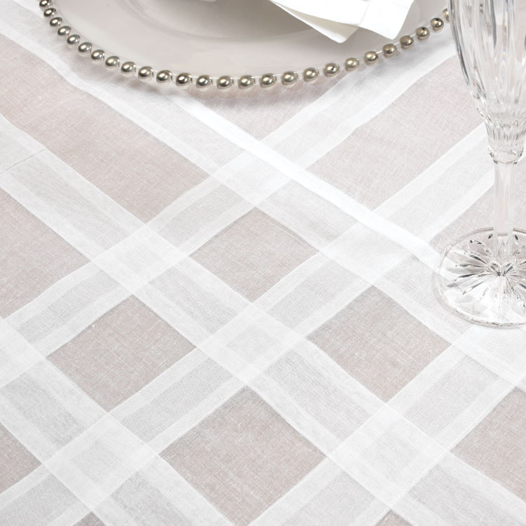 White Tuxedo Organdy