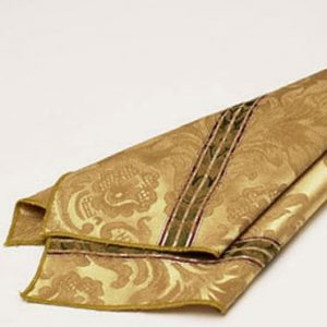 Gold Italian Stripe Damask Napkin2
