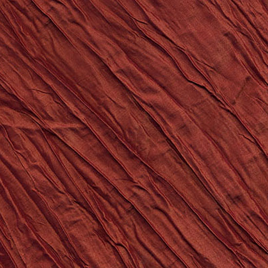 Burnt Clay Crinkle Taffeta