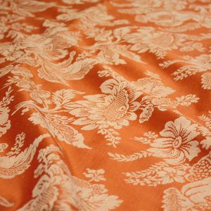 Burnt Orange Damask