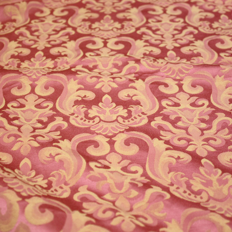 Coral Gold Brocade