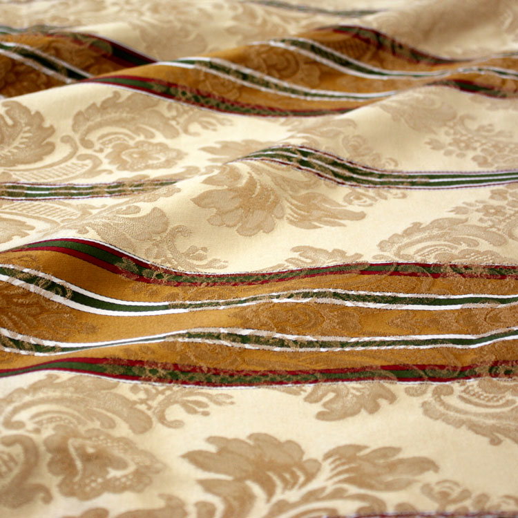 Gold Italian Stripe Damask