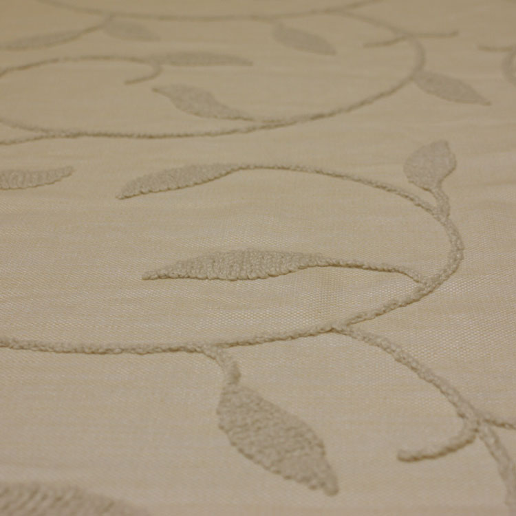 Ivory Embroidered Linen