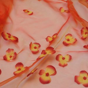 Fire Floral Garden Silk