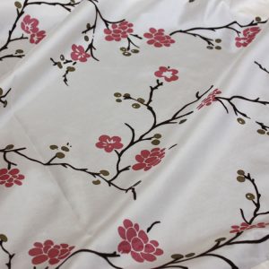 Cherry Blossom Flock Taffeta