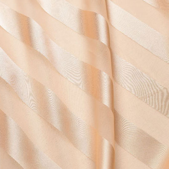 Peach Regal Stripe Sheer