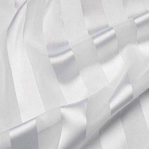 White Regal Stripe Sheer