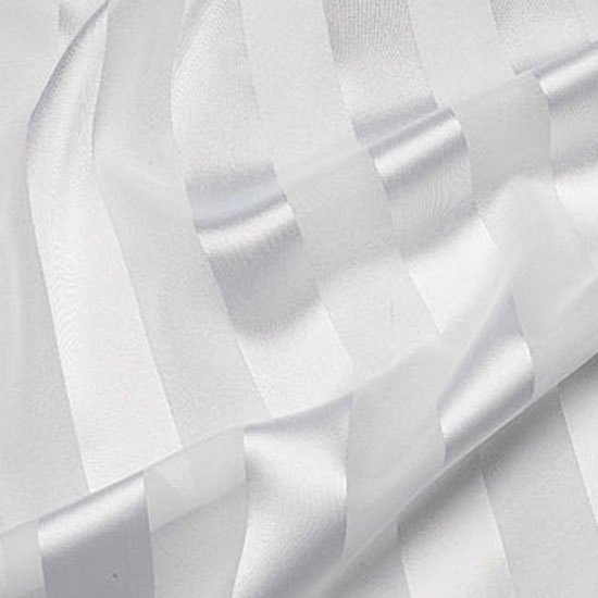 White Regal Stripe Sheer