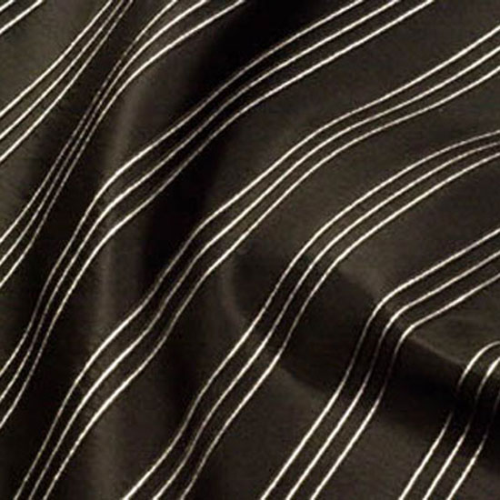 Black & Silver Stripe Brocade