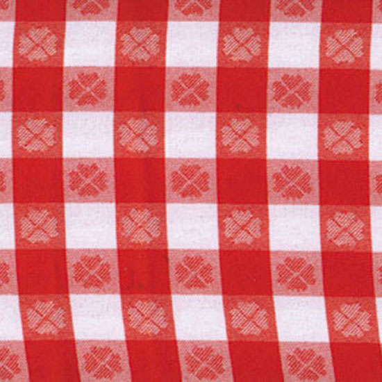 Red & White Large Check