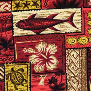 Red Hawaiian Patchwork