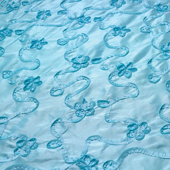 Aqua Ribbon Taffeta