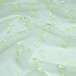 Lemongrass Vine Organdy - 90" x 90" Square
