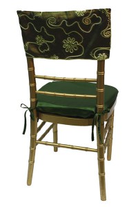 Moss Floral Tinsel Chair Cap