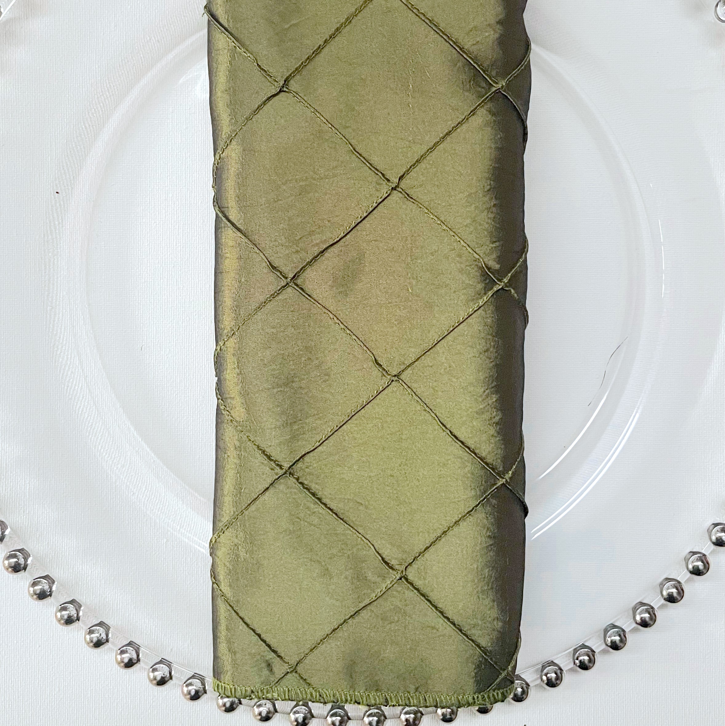 Linen Cloth Napkins in Moss Olive Green