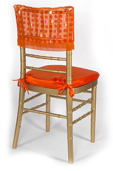 Orange Paylette Chair Cap