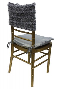 Pewter Rosette Chair Cap